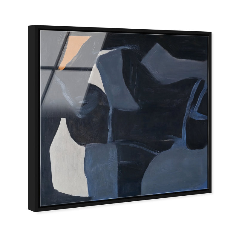 Obscured Voices II High-Gloss Frameless Acrylic Glass Wall Art Abstract Print by Oliver Gal, Ready to Hang, 12 x 12