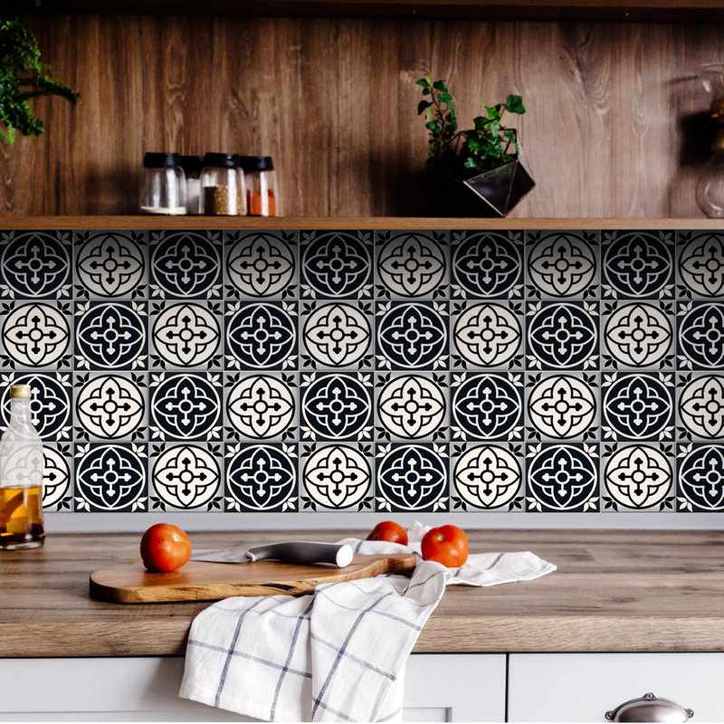 Carreau de mosaïque auto-adhésif en vinyle 7 po x 7 po