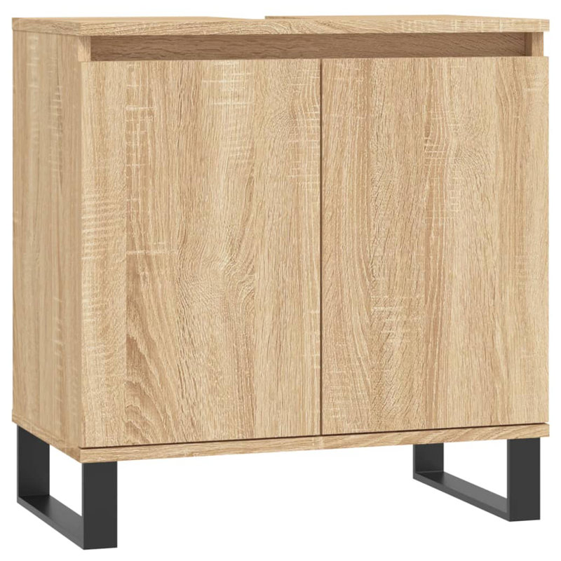Mariapaula Floor Mounted Bathroom Cabinet, Sonoma Oak