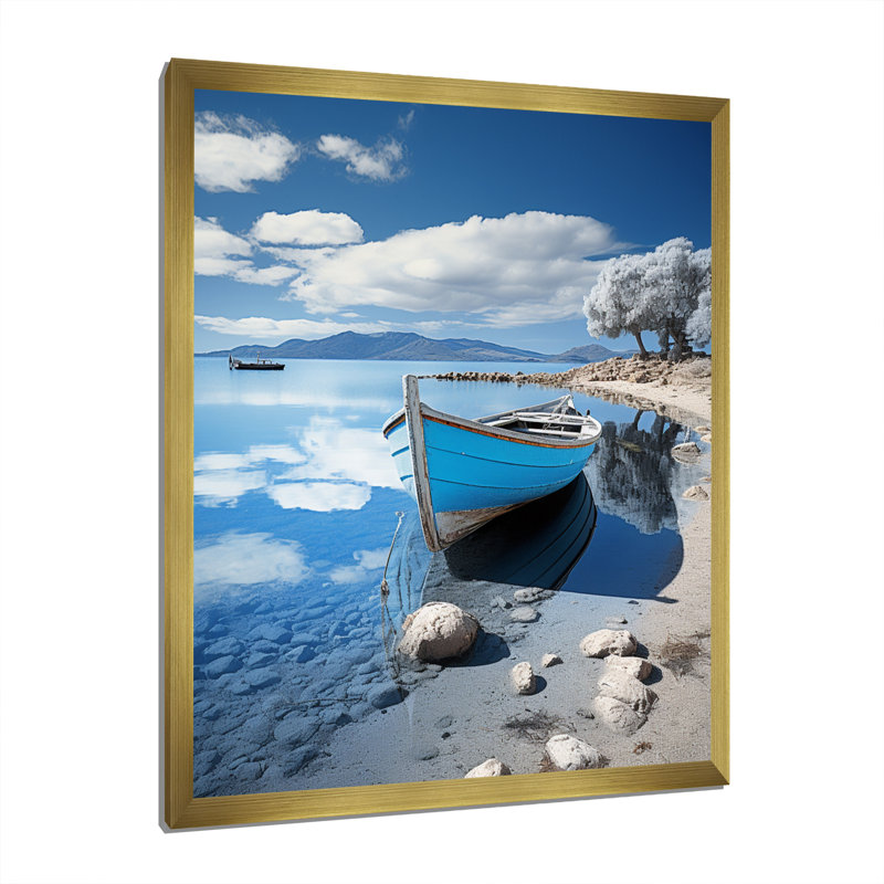Gardunio Coastal Reflections I, H 44 po x l 34 po x P 1,5 po, Encadrement doré