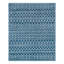 Tapis géométrique bleu foncé World Menagerie-186432060