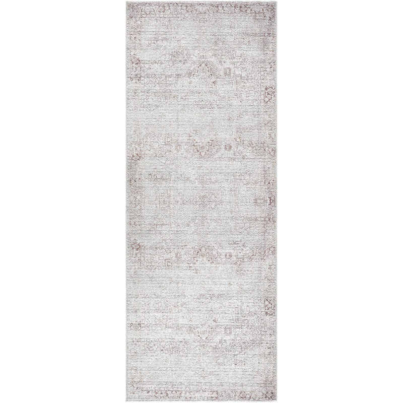 Galey Alix x Livabliss Collins Avenue V Indoor Machine Woven Area Rug, Runner 2'7" x 7'3", Brown