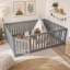 Lit sur pied avec garde-corps et porte pour enfants-1938914445-1938914440
