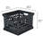 Sterilite Stackable Plastic Storage Open Crate Bin Organizer Box, White