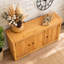 Adelman Sideboard Country House 3 Door Cabinet Solid Pine Light Fiesta Wax