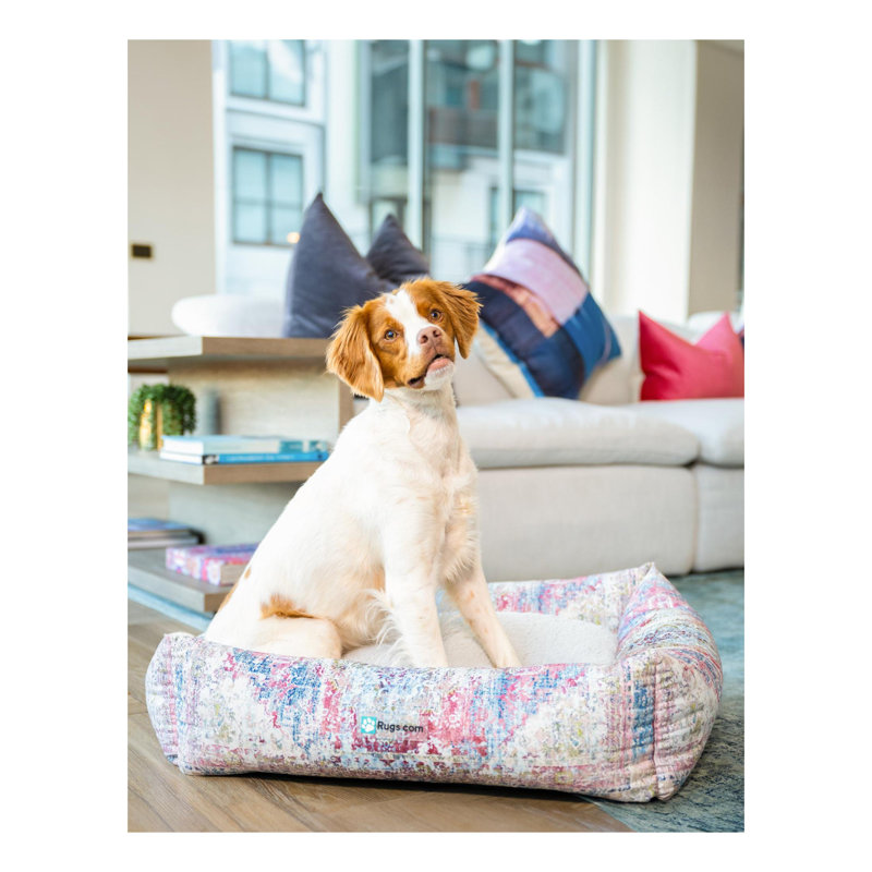 Tapis pour lit de qualité supérieure Rugs.com, H 7,5 po x l 24 po x P 28 po, Noir / ivoire / rouge / vert uni