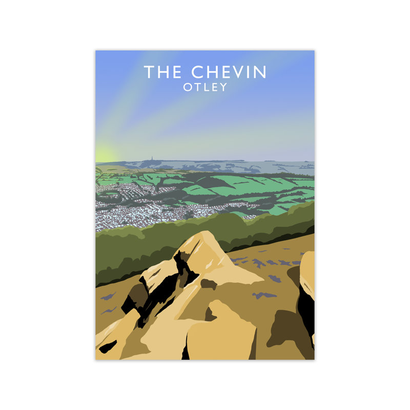 The Chevin Otley by Richard O'Neill - Print, 594 cm H x 42 cm W