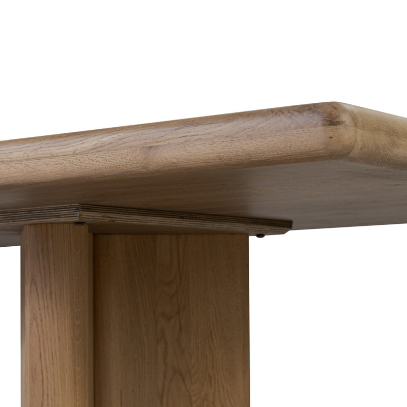 Castro Solid Oak Dining Table, Natural Reclaimed French Oak