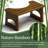 Foldable Toilet Stool, 7 Inch Poop Stool For Bathroom, Bamboo Toilet Stool Squat Adult(Brown)