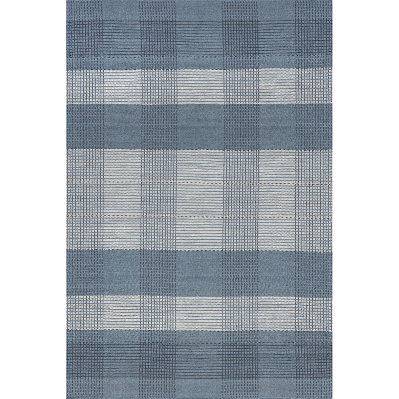 Tapis en laine à carreaux Oregon, Rectangulaire 3 pi x 5 pi