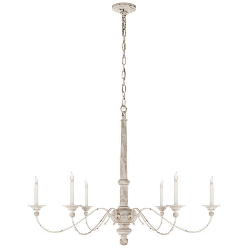 Country 6 - Light Chandelier, 31"H x 41"W x 41"D