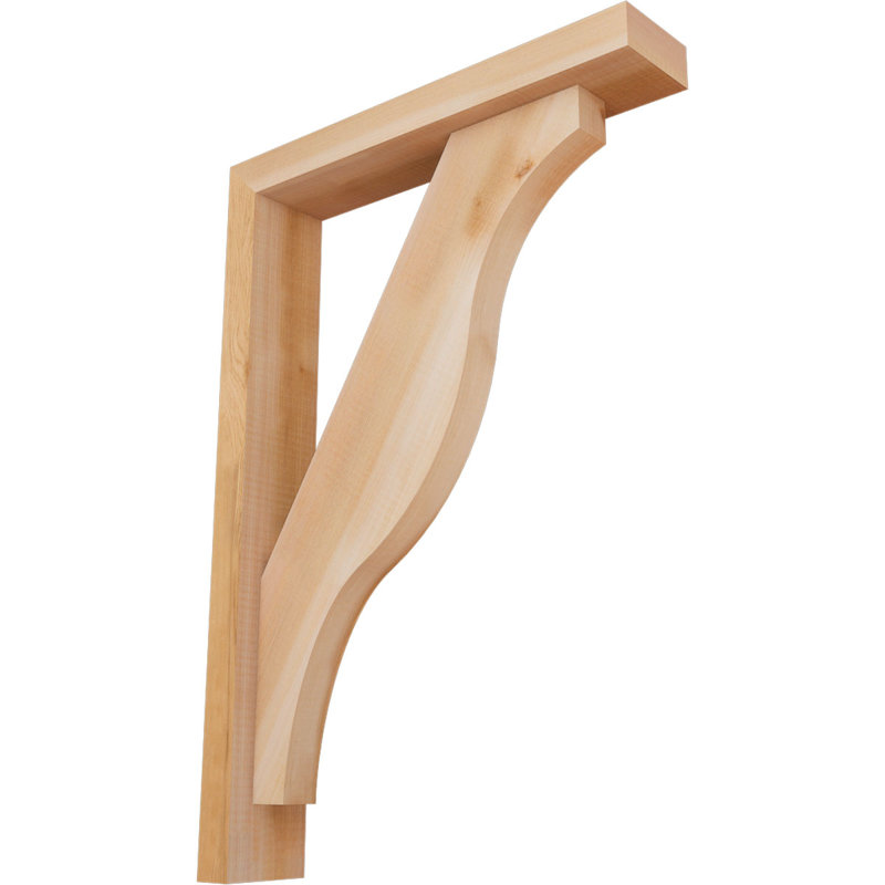 Support Funston Block avec support décalé, 26 x 18, Cèdre rouge occidental de l 3 1/2 po (lisse)