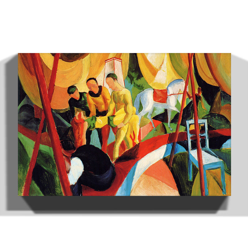 Circus by August Macke - Wrapped Canvas, 70cm H x 100cm W