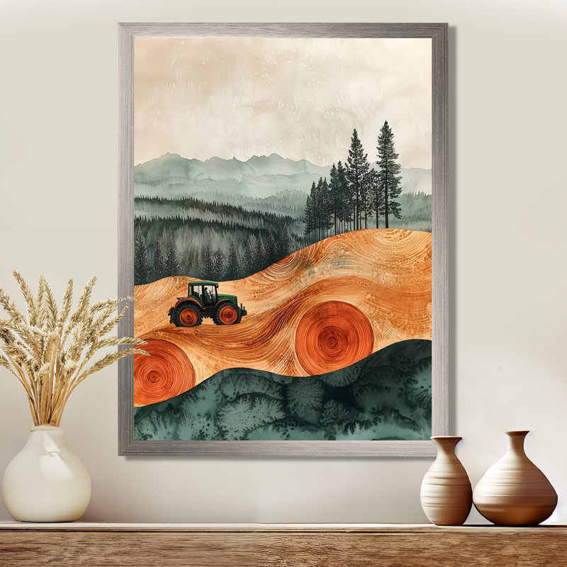 Gerilynn - paysages, impressions sur toile, Argent argent, H 32 po x l 24 po, Reproduction encadrée d'une seule photo