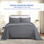 Ensemble de couvre-lit en coton natté toutes saisons de poids moyen avec taies décoratives Superior-33395816-33395808