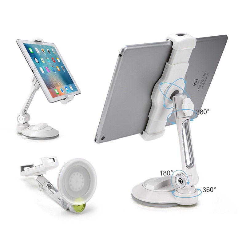 Système de fixation universel à aspiration réglable pour iPad SH-SPA SA-204A, Blanc