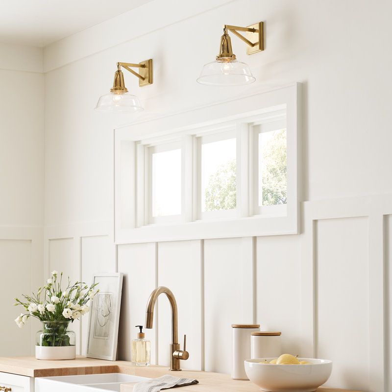 Chapman & Myers Layton 10" Sconce, White, Bronze