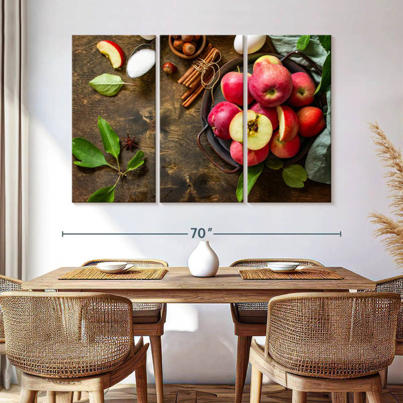 Yarlin Baking With Apples, 28" H x 45" W