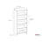 Hex 50" H x 21.5" W Standard Bookcase-22506765