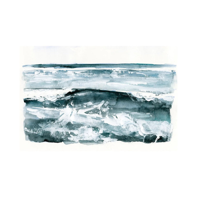 Choppy Surf II by Victoria Barnes - Wrapped Canvas Painting, 66.04 cm H x 45.72 cm W