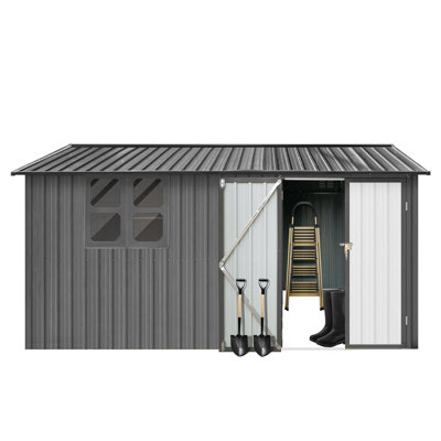 Spacious Metal Storage Sheds, Modern Design Outdoor Solution