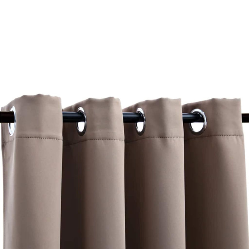Azurdee Blackout Curtain Single Panel, Taupe