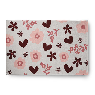 Chenille Floral Indoor Rug