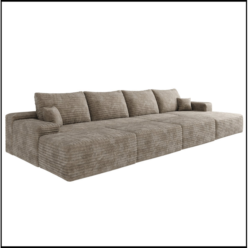 Luxueux canapé-lit modulaire pour le salon sans assemblage requis