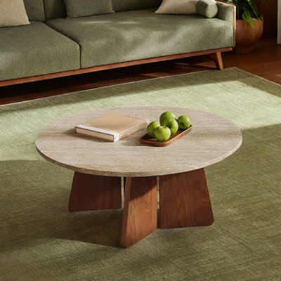 Table basse au design rétro et minimaliste