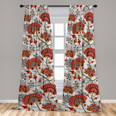 Exline Semi Sheer Curtain Pair