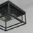 Kamba Black 2 -Bulb Outdoor Flush Mount