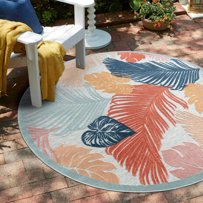 Firman Island Wygant Indoor/Outdoor Area Rug, Round 8'2"