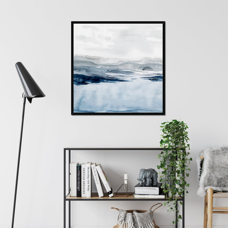 Faded Horizon I by Grace Popp - Painting, Black Framed Paper Print, 34cm H x 34cm W