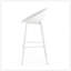 Tabouret Gable avec mélange de plastique résistant aux intempéries et structure en fer pour une assise extérieure durable