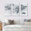 «Golden Gray World Neutral», ensemble d'art mural sur toile encadré traditionnel