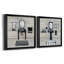 Neat and Tidy Bath - Ensemble de 2 peintures sur toile encadrées-881971981-881971974