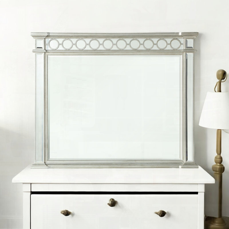 Miroir à finition miroir avec bord biseauté pour la réflexion de la lumière