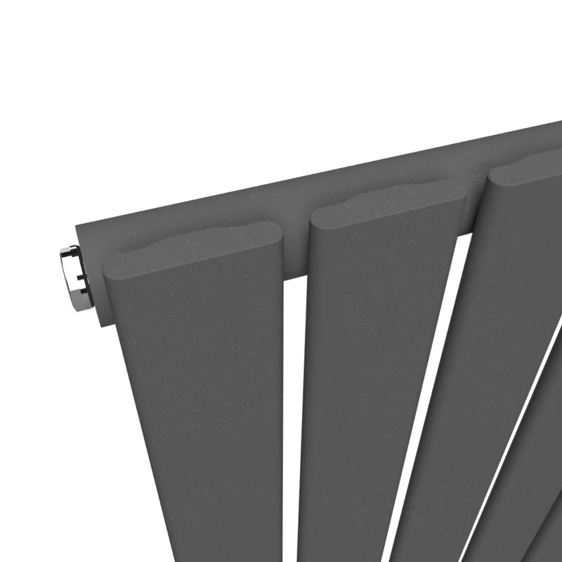 Designer Radiator, 62cm H x 13cm W x 3cm D, Grey