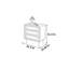 Retro minimalist drawer storage cabinet