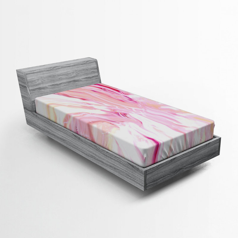 Microfiber Abstract Fitted Sheet, Twin XL Fitted Sheet