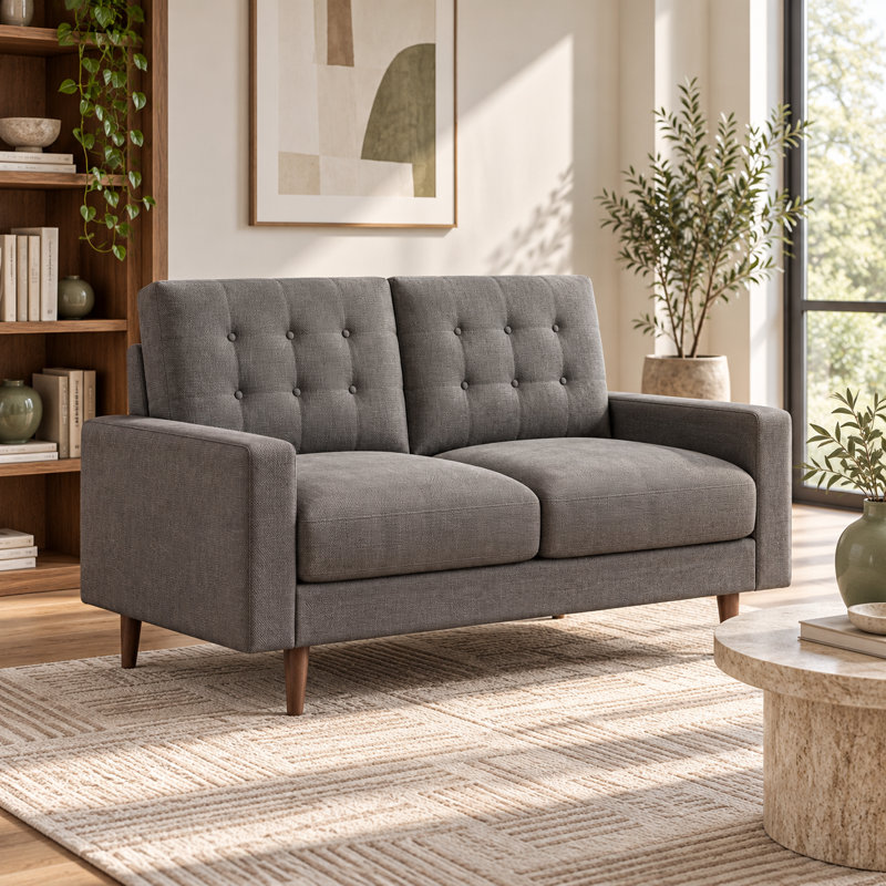 Upholstered 50.4 " Sofa, Gris