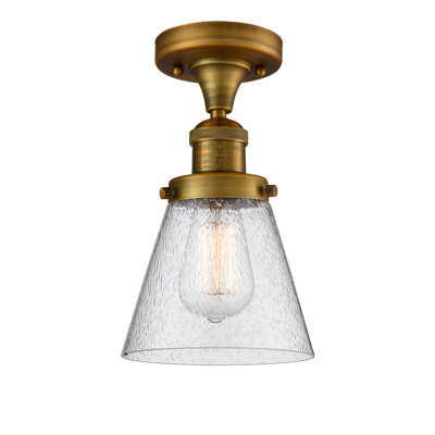 Glass Semi Flush Mount