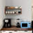 Kaboon 24In Floating Cube Shelves Set Of 2, Rectangle 2 Cubes, Dark Walnut-130890034-119971541