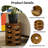 Solid Wood Layered Drum Accent End Table