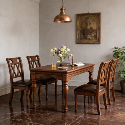 American Distressed Style Dining Table 59.84 in