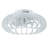 21-Inch Low Profile Bladeless Ceiling Fan with Dimmable LED Light, Bluetooth Speaker, 6 Speeds and Remote Control