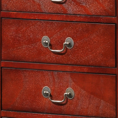 Drawer Dresser, Elegant Cherry Traditional Lingerie Chest