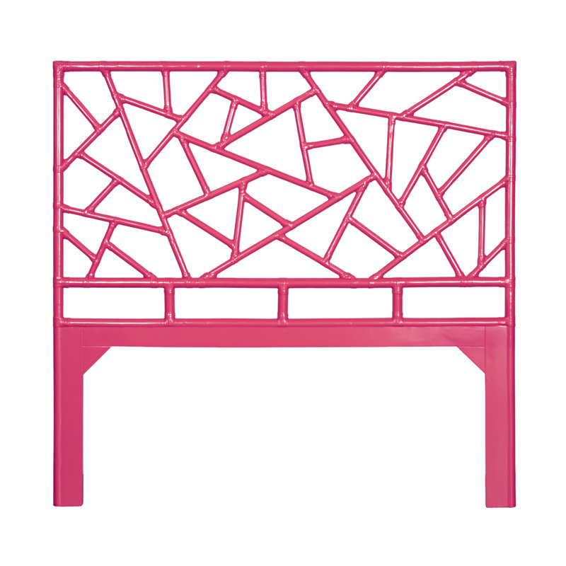 Tiffany Collection Open-Frame Headboard, Hot Pink, Queen