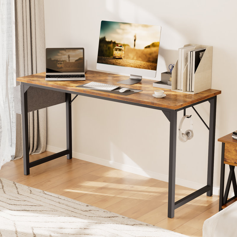 Mamoru Writing Desk, Rustic Brown, 29.8'' H x 47.2'' W x 19.7'' D