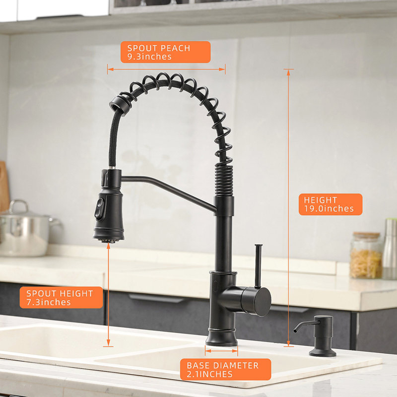 Touchless Kitchen Faucet,Hands Free Automatic Smart Kitchen Faucet, Black